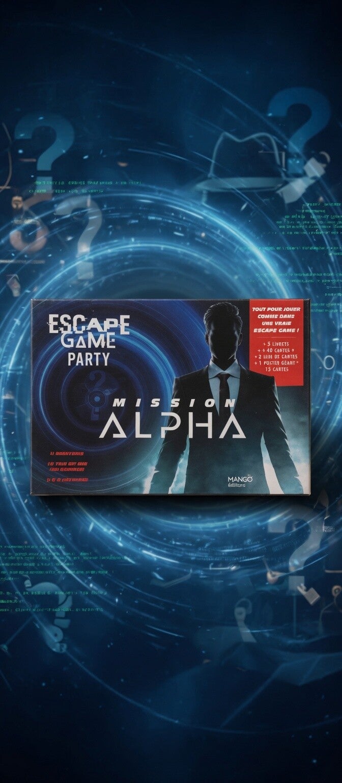 🧩 Escape Game – Mission Alpha 🚀 – Jeu familial – Prix promo : 10 € (au lieu de 16,50 €)