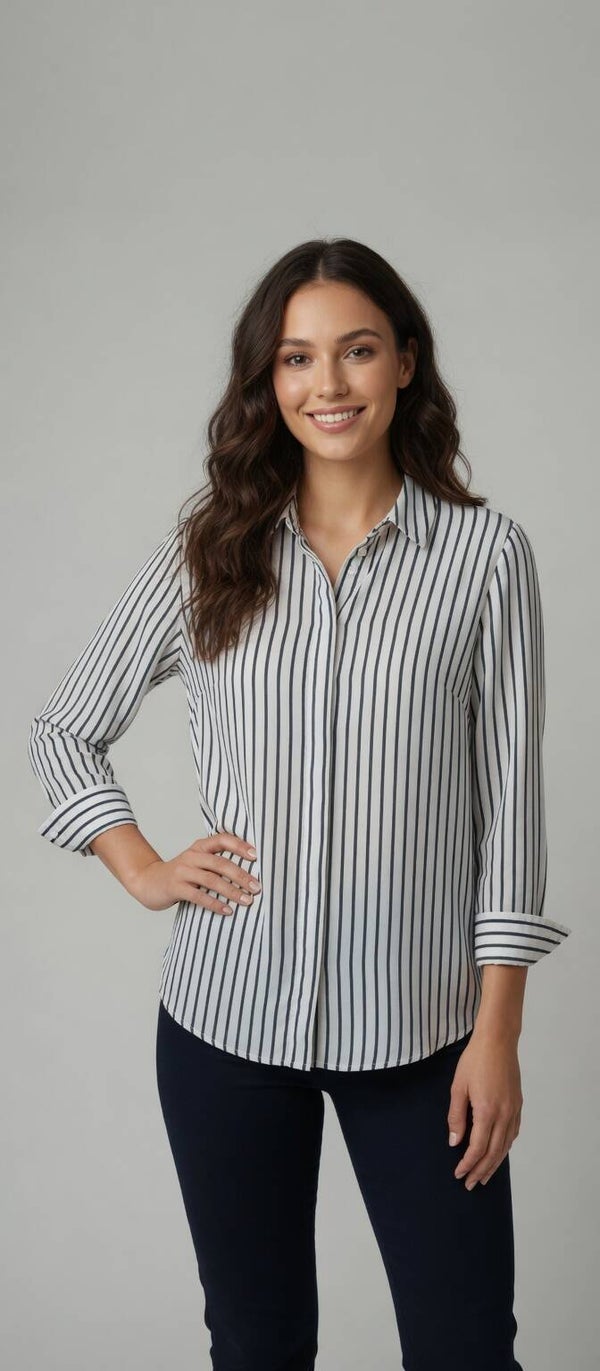 Chemise blanche à ligne