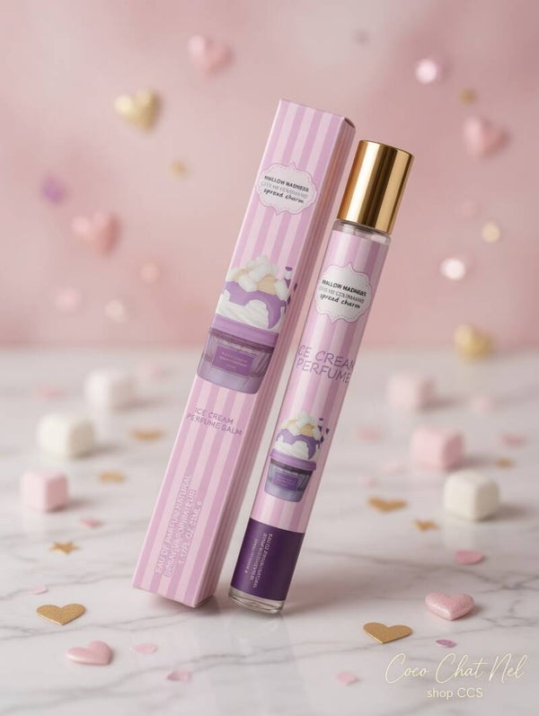 Parfum gourmand à la guimauve et crème glacée – Irrésistiblement sucré !Mallow Madness – Ice Cream Perfume Spray 35 ml