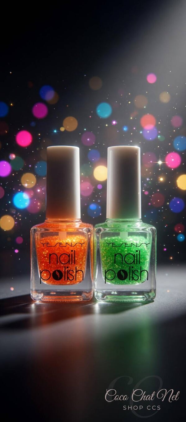 Vernis confettis flashant