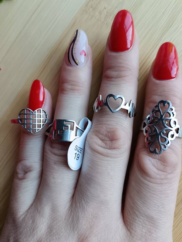 Bague acier inoxydable taille 19