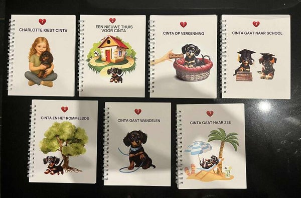 7 therapeutische kinderboekjes: actie volledige pakket Ontdek de eerdere versies van Cinta's Story tijdelijk extra voordelig. Op = op!
