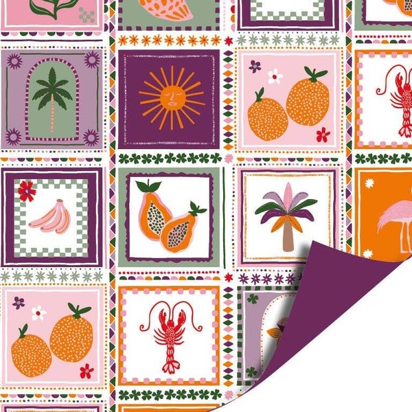 Cadeaupapier dubbelzijdig - Bohemian Summer