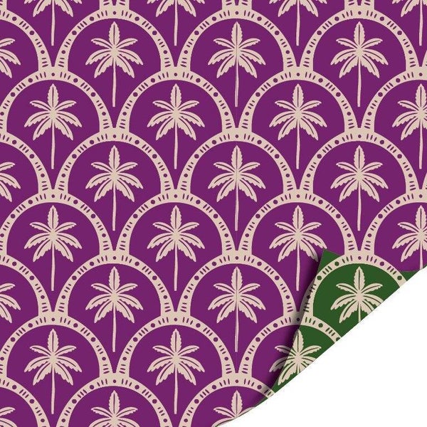 Cadeaupapier dubbelzijdig - Tropical Deco