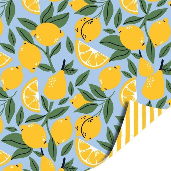 Cadeaupapier dubbelzijdig - Lemons