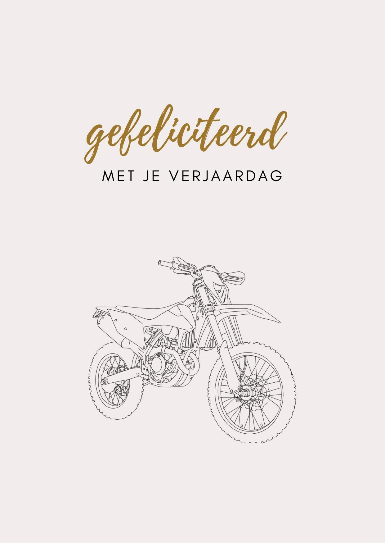 A6 kaart - gefeliciteerd met je verjaardag