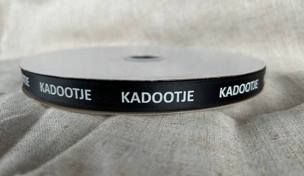 Satijnlint 12mm Kadootje voor jou - 5 meter