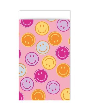 Cadeauzakje "Smiley Pink" 17x25cm