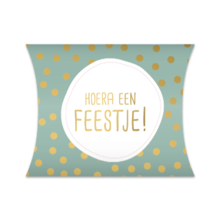 Gondeldoosje - Hoera een feestje - mintgroen