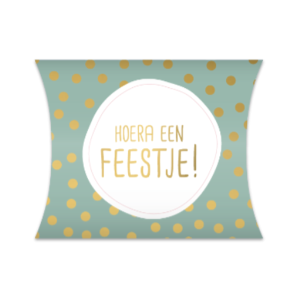 Gondeldoosje - Hoera een feestje - mintgroen