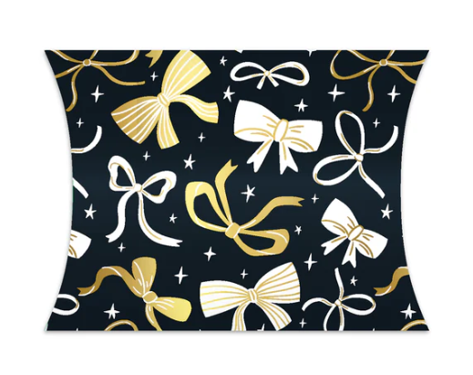 Gondeldoosje - Strikjes goud/zwart