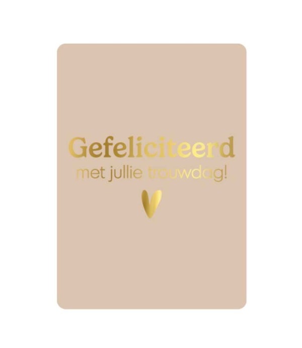 A7 kaart - Gefeliciteerd met jullie trouwdag