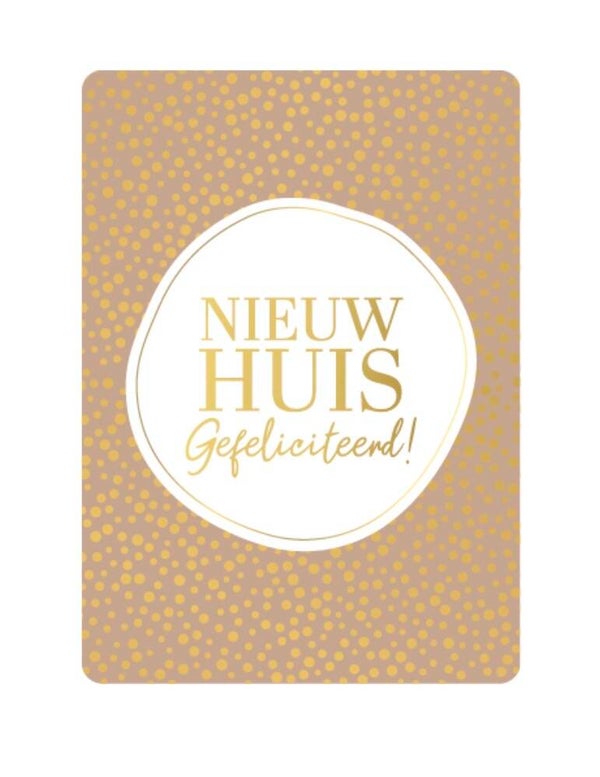 A7 kaart - Nieuw huis gefeliciteerd