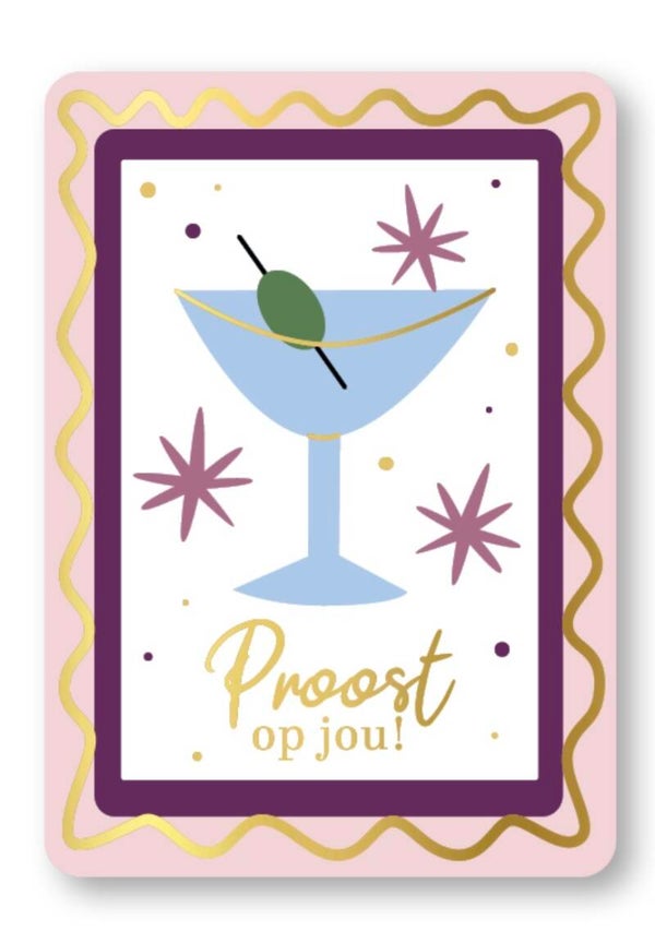 A6 kaart - Proost op jou