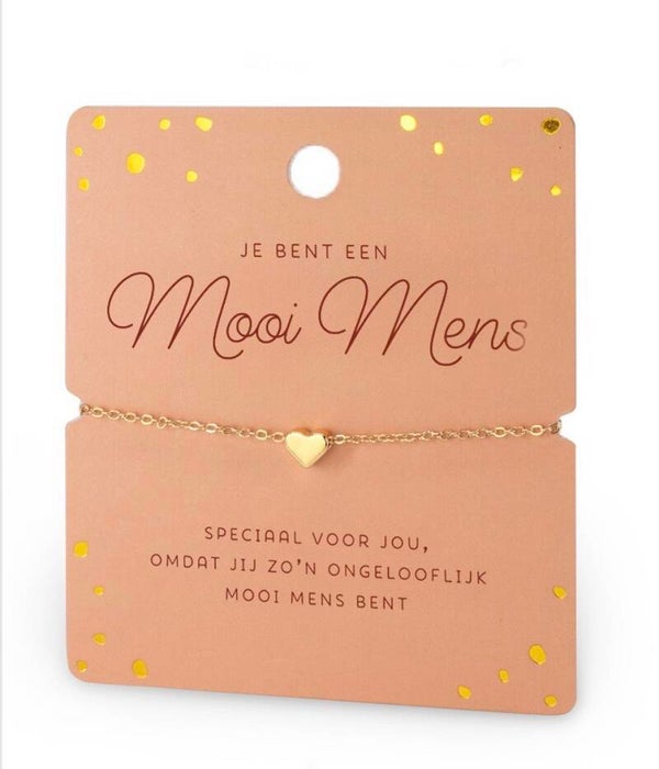 Armbandje - Jij bent een mooi mens