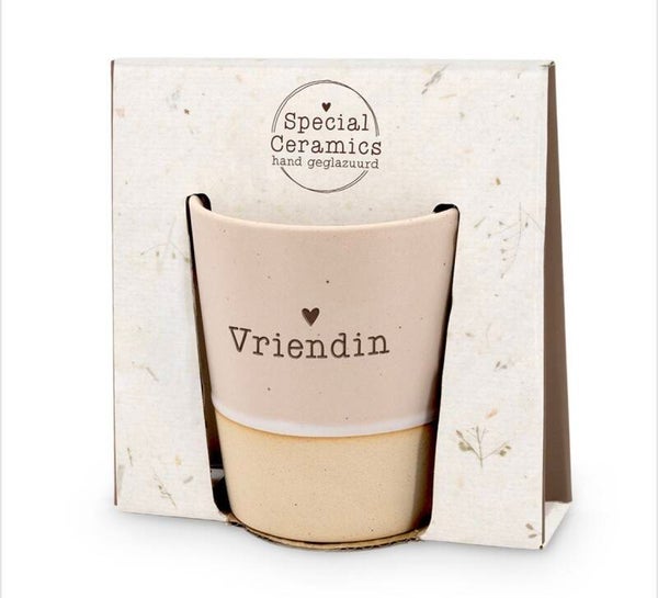Special ceramics mok - Roze - Vriendin