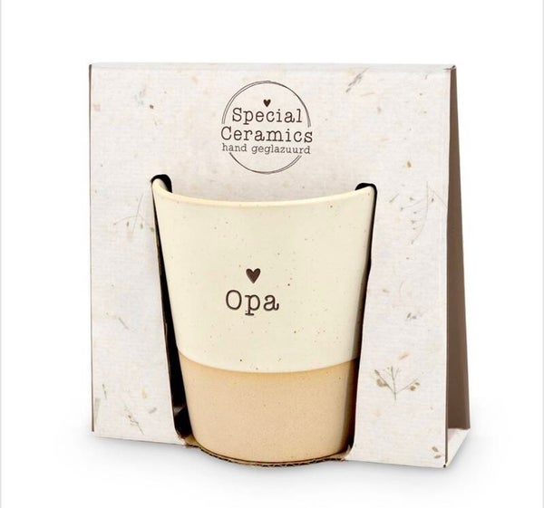 Special ceramics mok - Opa - Beige