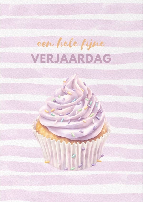 A6 kaart - verjaardag taart