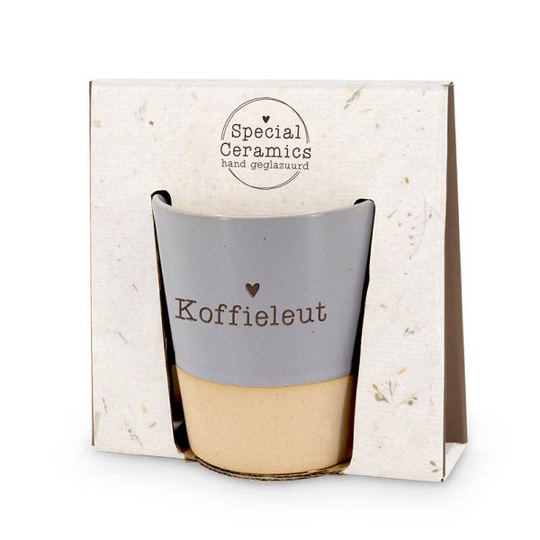 Special Ceramics mok- blauw- Koffieleut