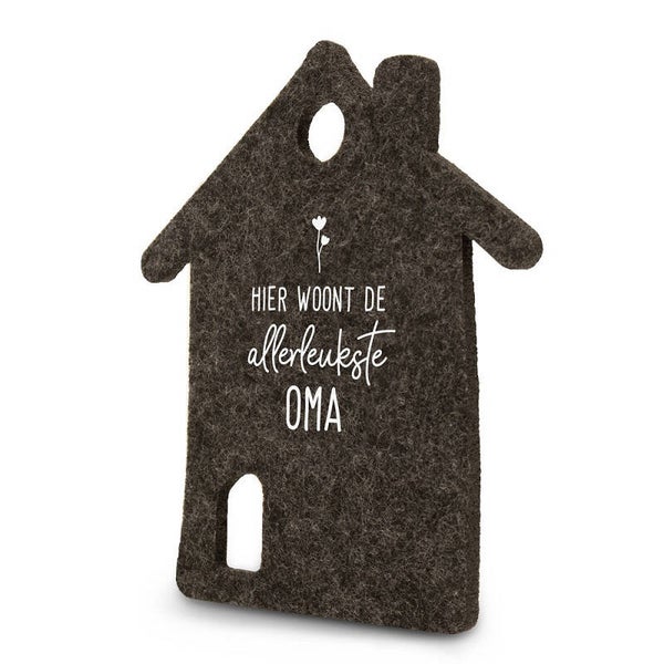 Vilten onderzetter - Huis - Oma