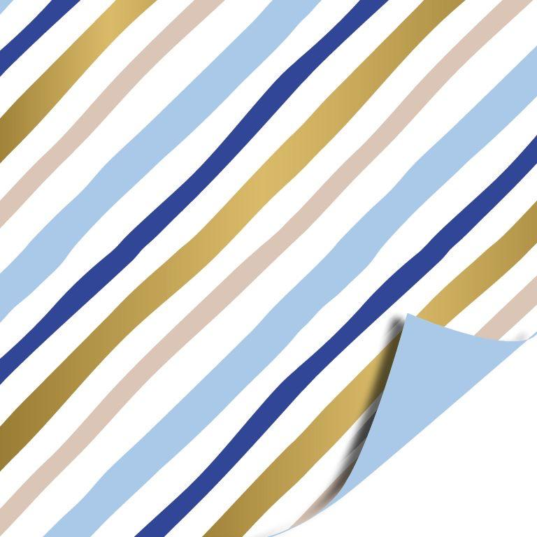 Cadeaupapier - Painted lines - dubbelzijdig 200x70mm