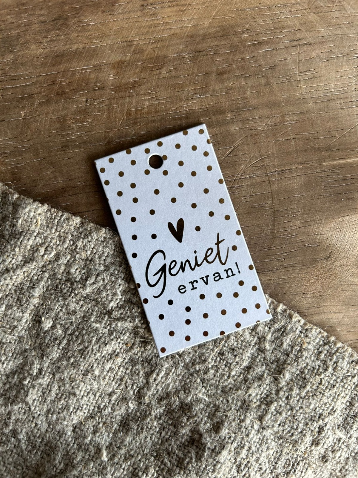 Cadeaulabel - Geniet ervan - 40x70mm