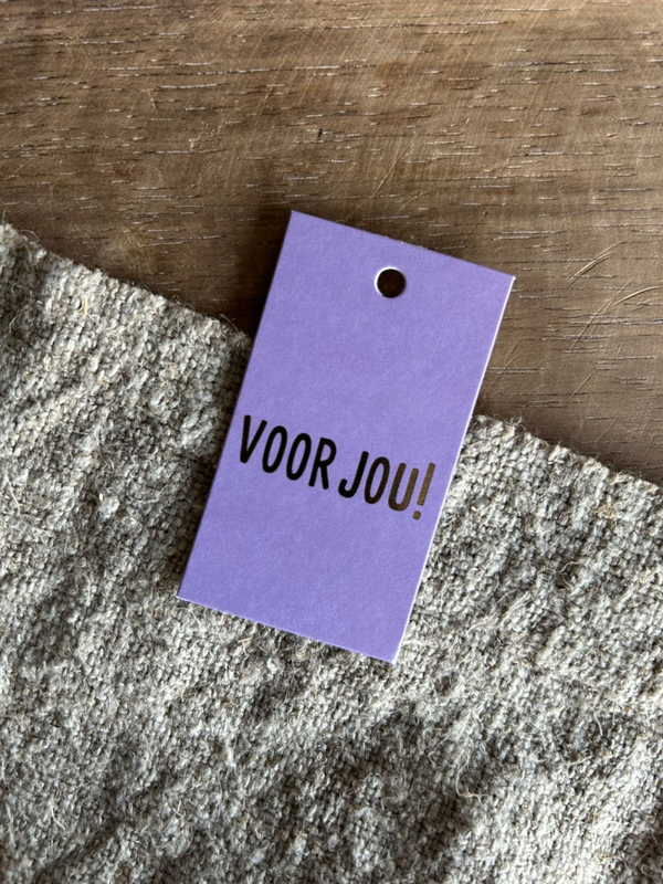 Cadeaulabel - Voor jou - 40x70mm