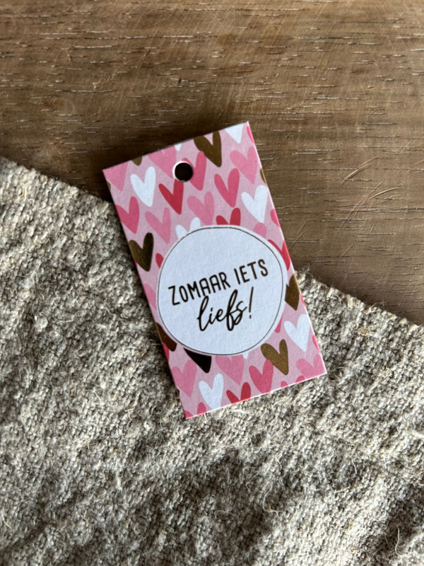 Cadeaulabel - Zomaar iets liefs - 40x70mm