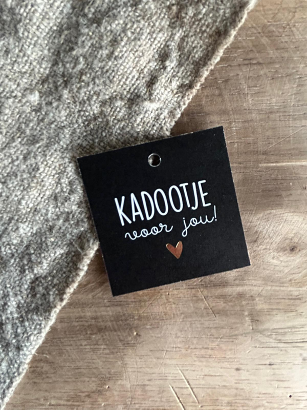 Cadeaulabel - Kadootje voor jou - 60x60mm