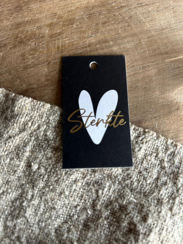 Cadeaulabel - Sterkte hart - 40x70mm
