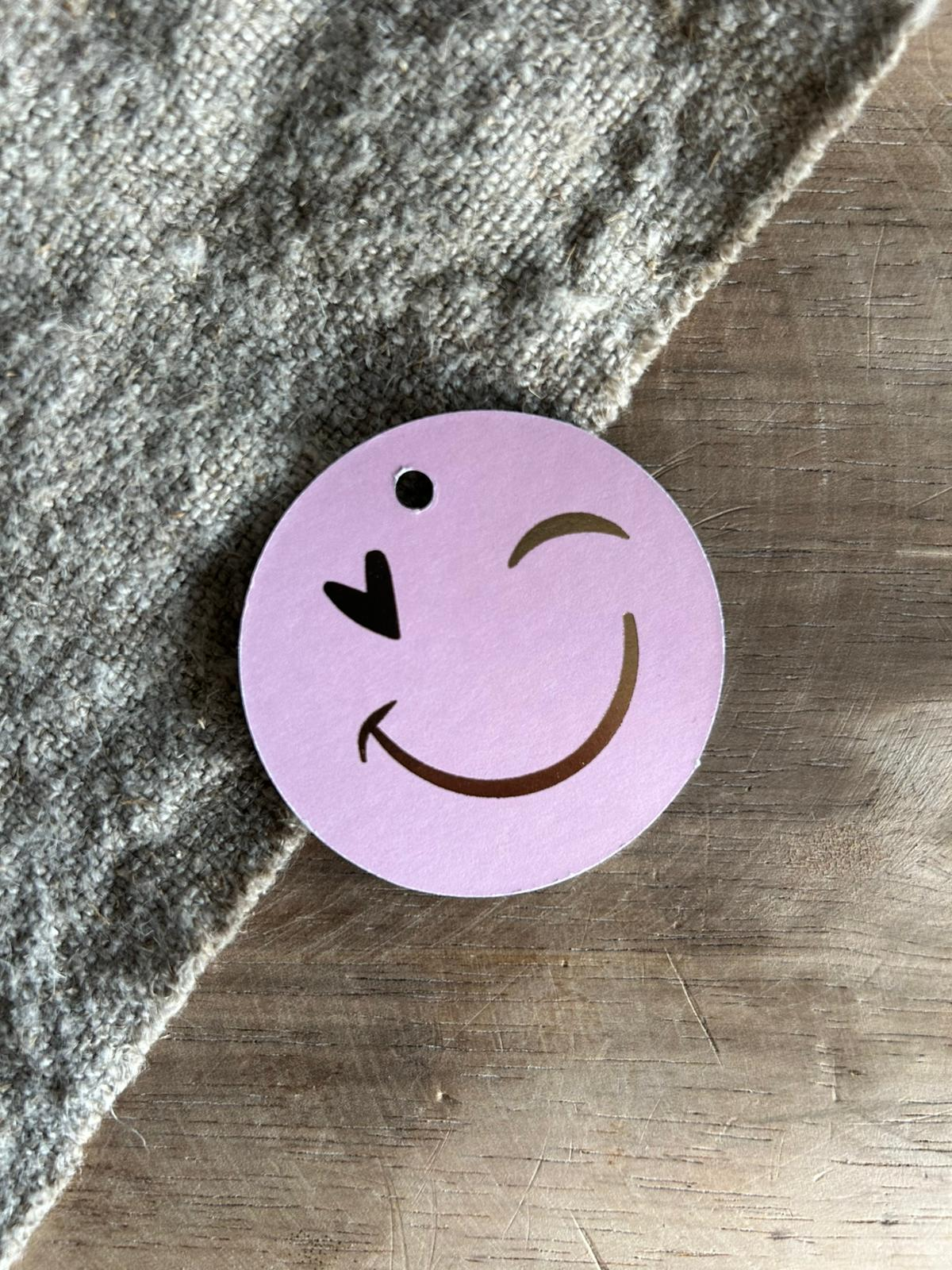 Cadeaulabel - Smiley - D60mm