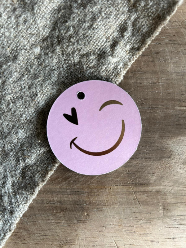 Cadeaulabel - Smiley - D60mm