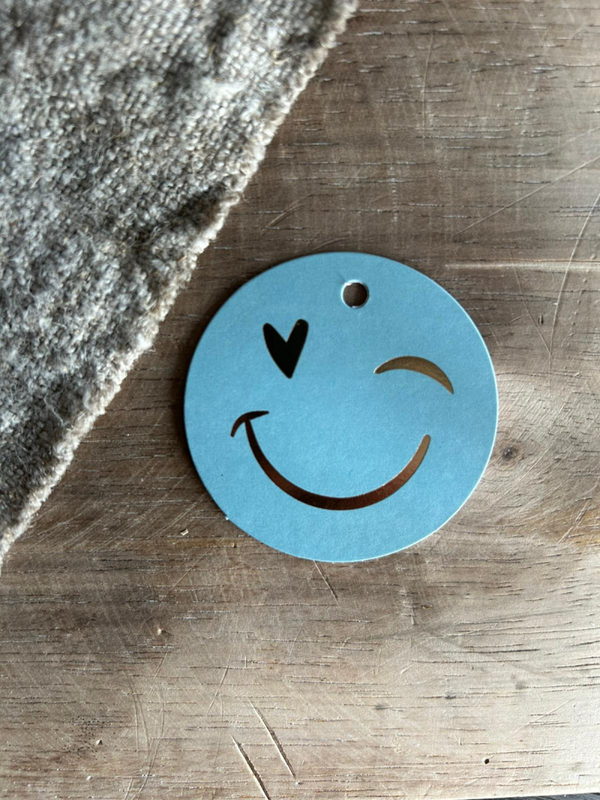 Cadeaulabel - Smiley - D60mm
