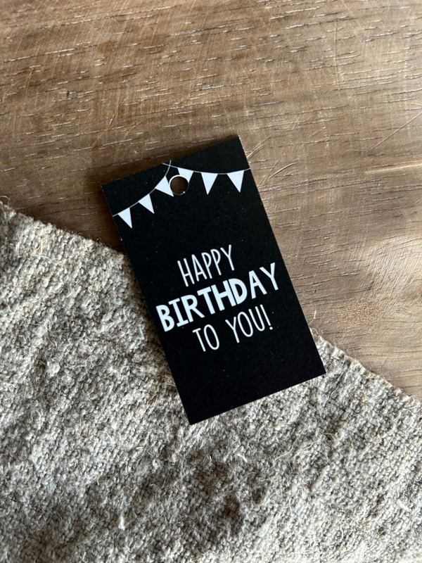 Cadeaulabel - Happy Birthday to you - 40x70mm