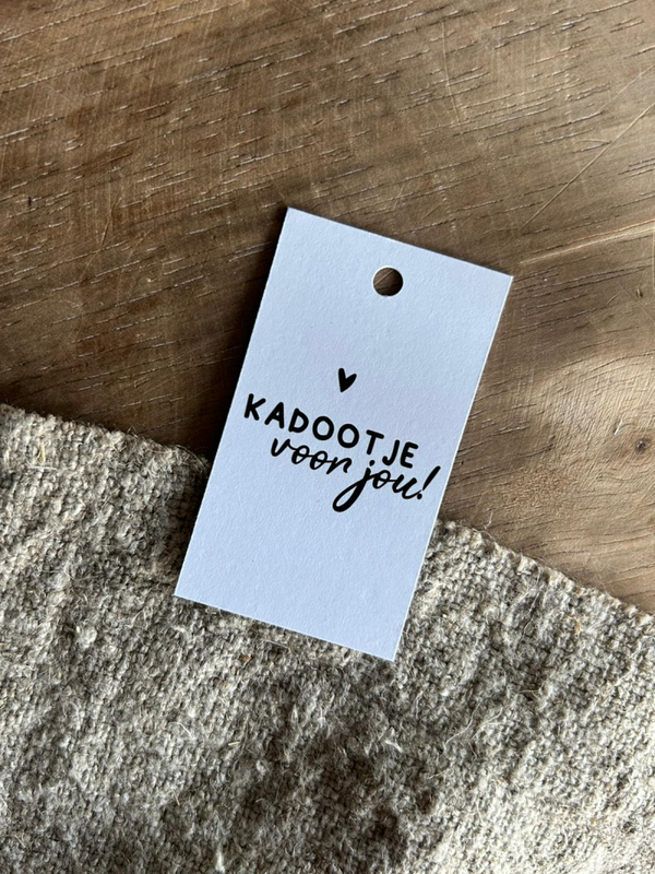 Cadeaulabel - Kadootje voor jou - 40x70mm