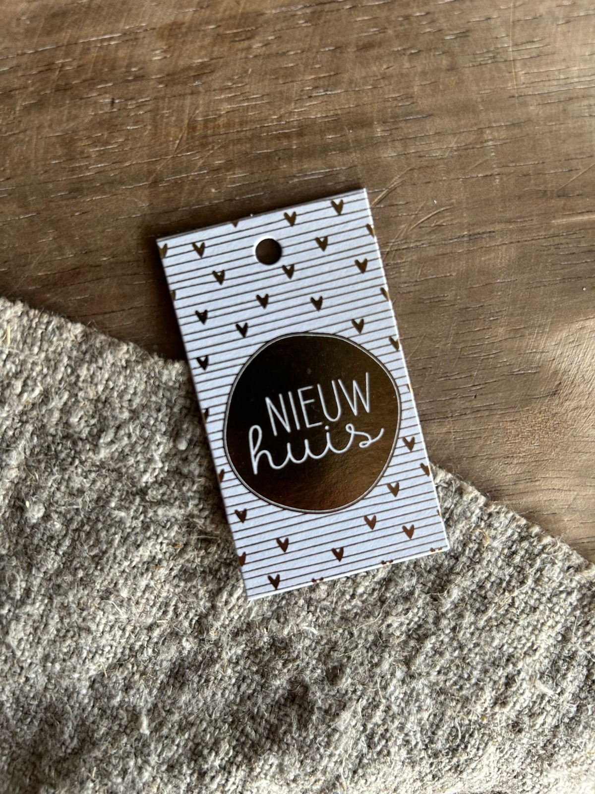 Cadeaulabel - Nieuw huis - 40x70mm