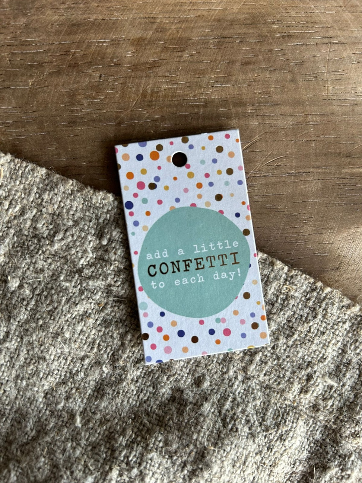 Cadeaulabel - Add a little Confetti to each day - 40x70mm