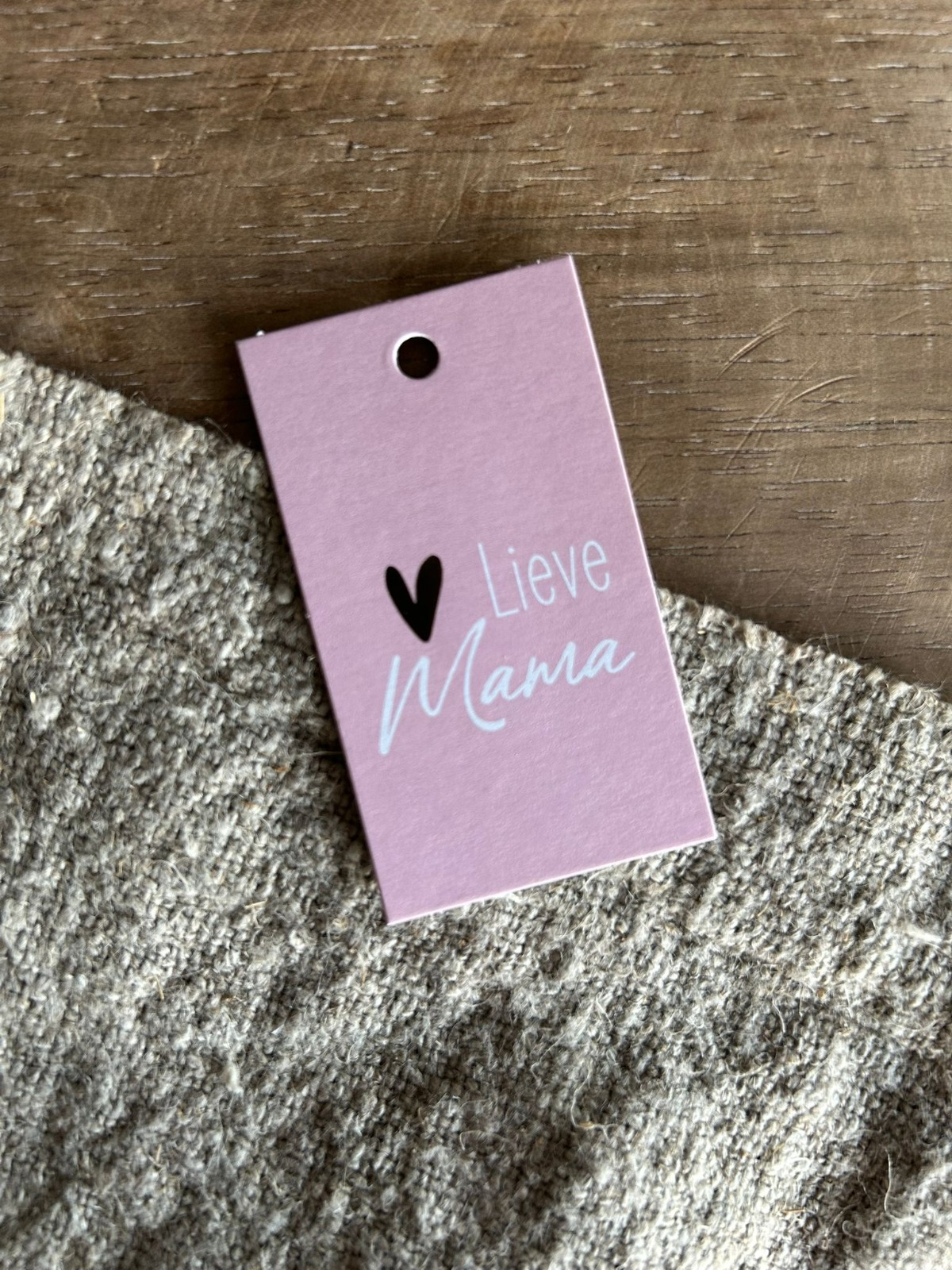 Cadeaulabel - Lieve mama - 40x70mm
