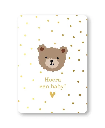 A6 kaart - Hoera een baby - little bear