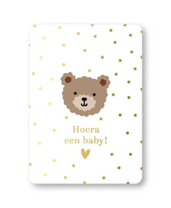 A6 kaart - Hoera een baby - little bear
