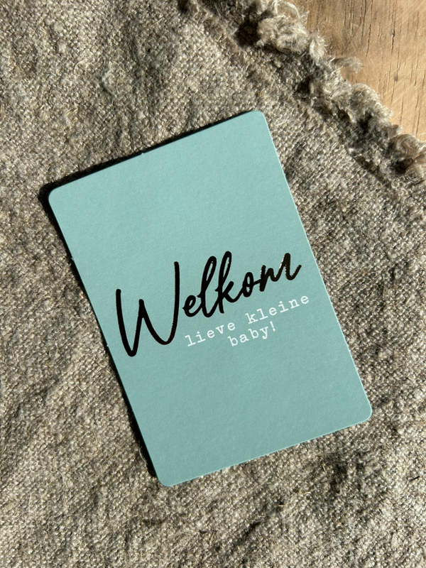 Cadeaukaartje A7 - Welkom lieve kleine baby!