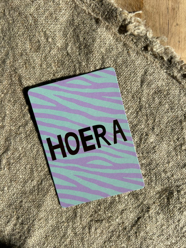 Cadeaukaartje A7 - Hoera