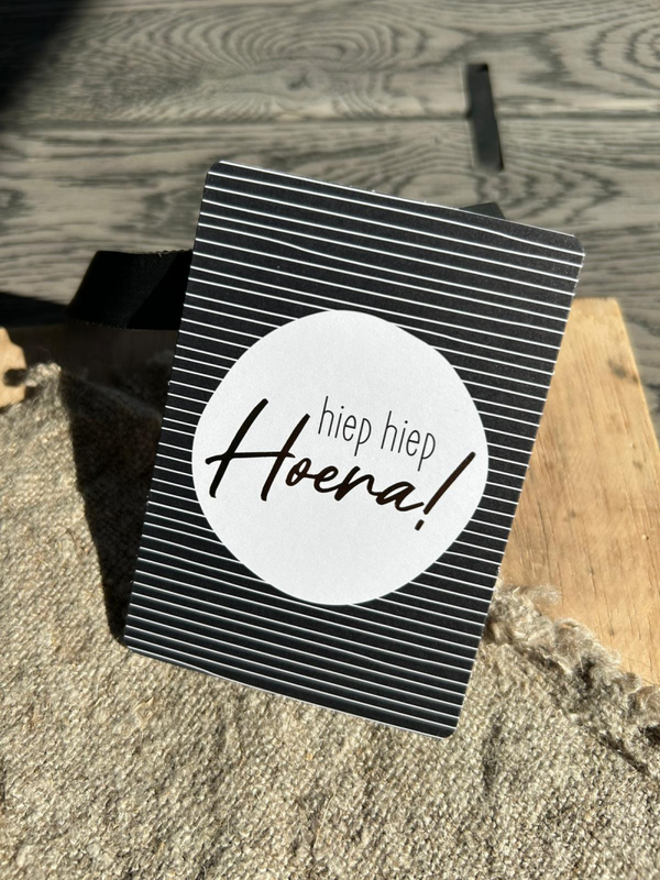 Cadeaukaartje A7 - Hiep Hiep Hoera!