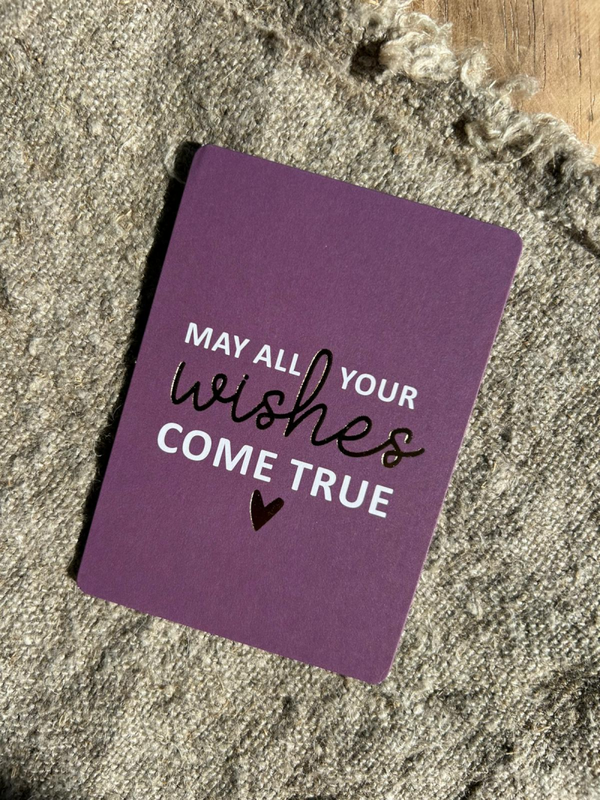 Cadeaukaartje A7 - May all yours wishes come true
