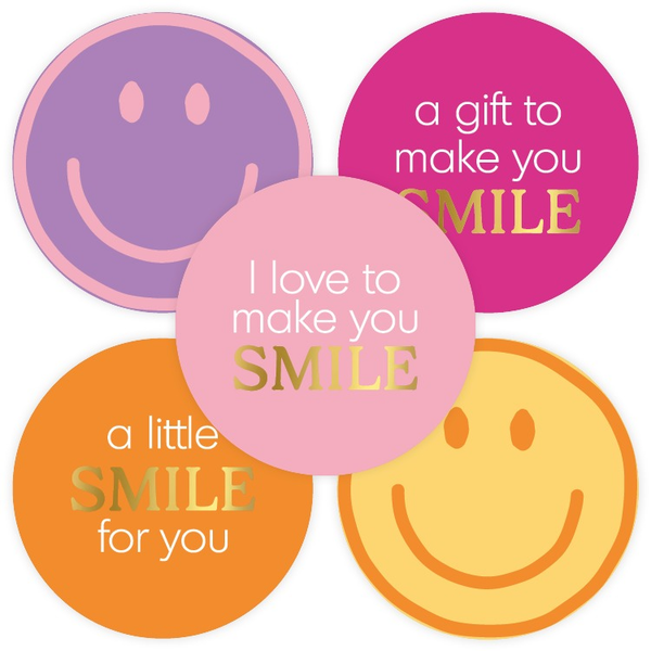 Stickers (10st) - mix Smiley