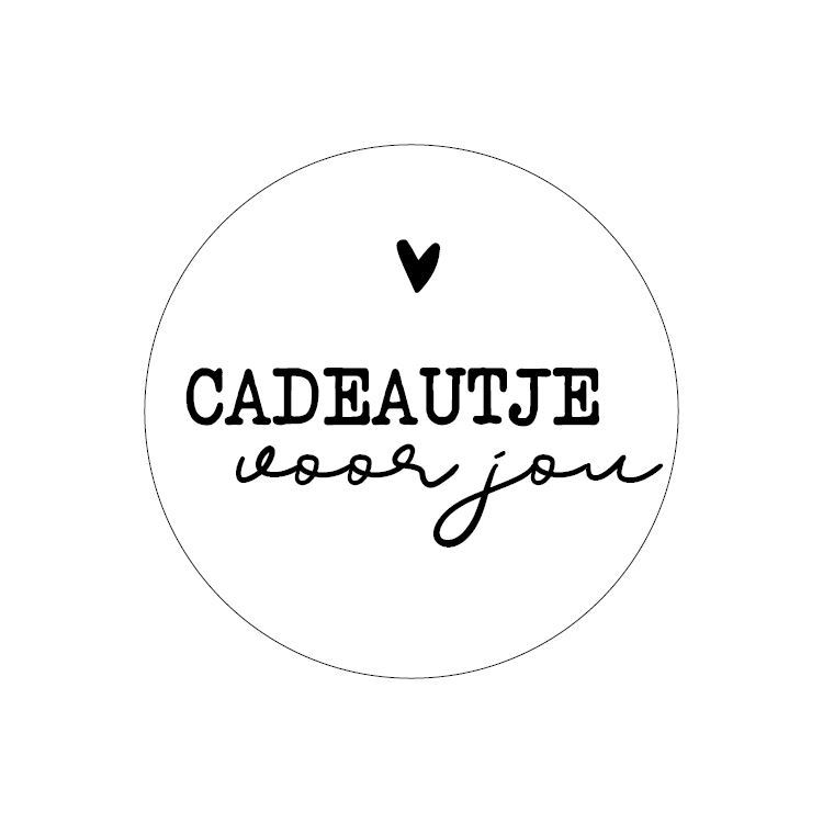 Stickers (10st) - Cadeautje voor jou - Hartje