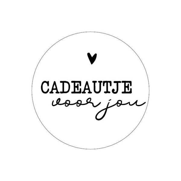 Stickers (10st) - Cadeautje voor jou - Hartje