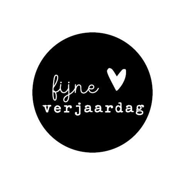 Stickers (10st) - Fijne verjaardag