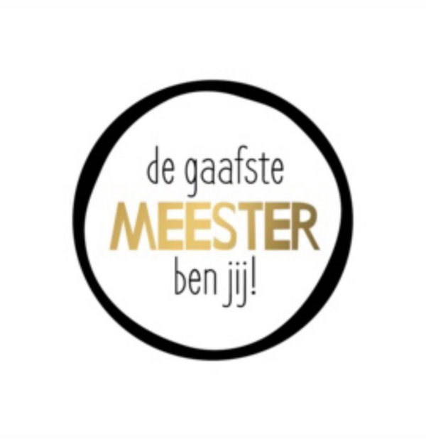 Stickers (5st) - De gaafste meester ben jij!