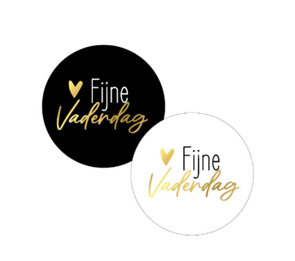 Stickers (5st)  - Fijne Vaderdag